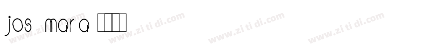 José María字体转换